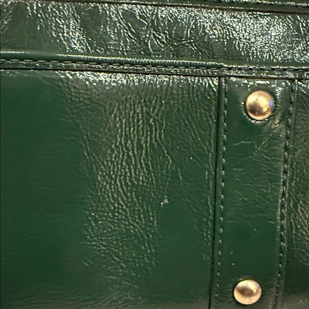Coach Green/Patent Leather Wallet - Picture 7 of 8